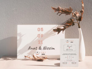 הזמנה לחתונה מעוצבת